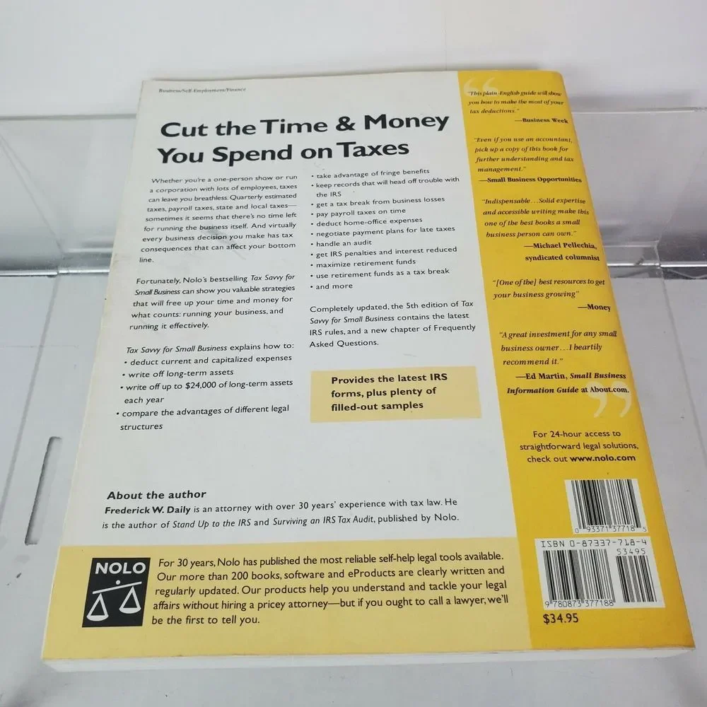 Tax Savvy‎ for Small Business Book Money Saving Resource for Self-Employed